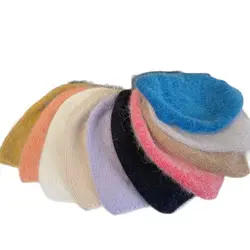 Zimowe damskie dziewczyny Cashmere Beanie czapki kobiety zagęszczony ciepła czapka z dzianiny Skullcap dorosłych futra królika wełny Skullies Gorras