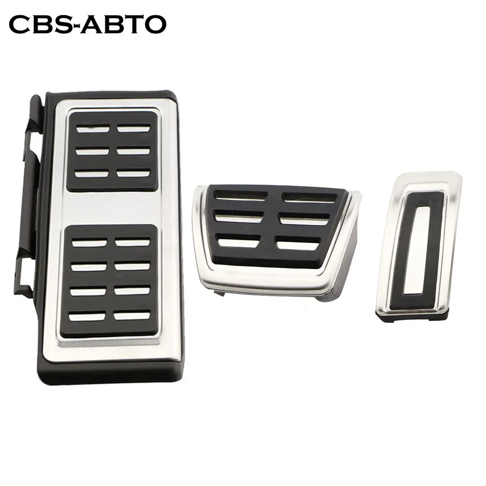 CBS ABTO Car Pedals Foot Fuel Brake Clutch Pedal Covers for Audi A3 8V S3 RS3 Sportback Cabrio fit The Left Hand Driving Style