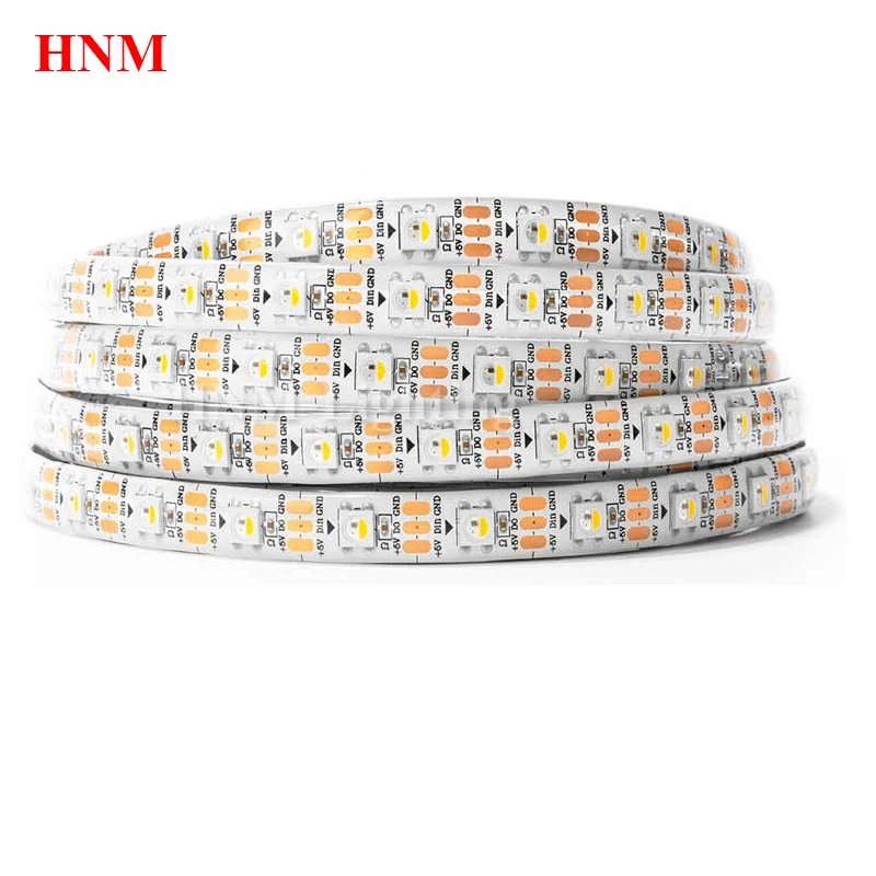 1m/5m DC5V 4 Color in 1 SK6812 LED Strip RGBW+NW/CW/WW Pixel Light TV Tape 60LEDs/m Addressable Similar WS2812B IP20/IP65/IP67