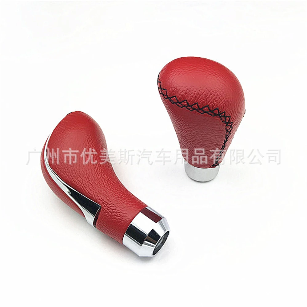 

5-скоростная алюминиевая автомобильная кожаная ручка переключения передач, ручная коробка передач, рычаг переключения передач, подходит для Honda Toyota