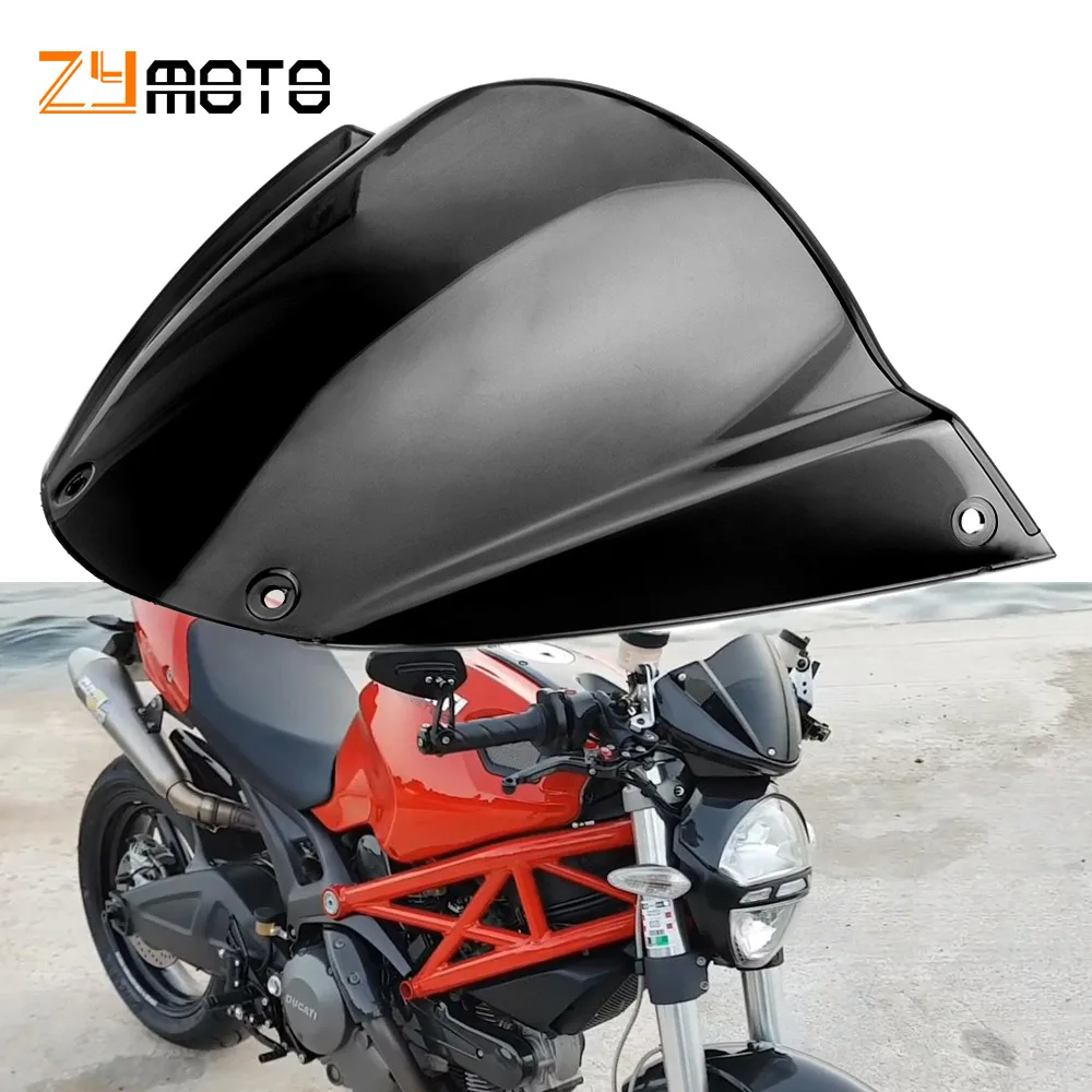 Monster696 abs Windscreen Windshield For Ducati Monster 696 2008 2009 2010 2012 2013 2014 Wind Shield Screen Protector Parts