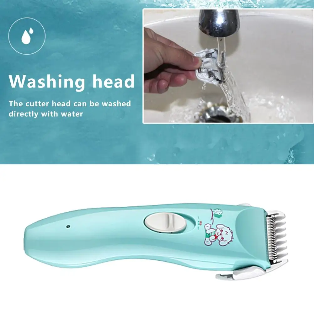 Baby Hair Clippers Silent Kids Hair Trimmers Chargeable Waterproof Professional Cordless Hair Clipper For Babies Children