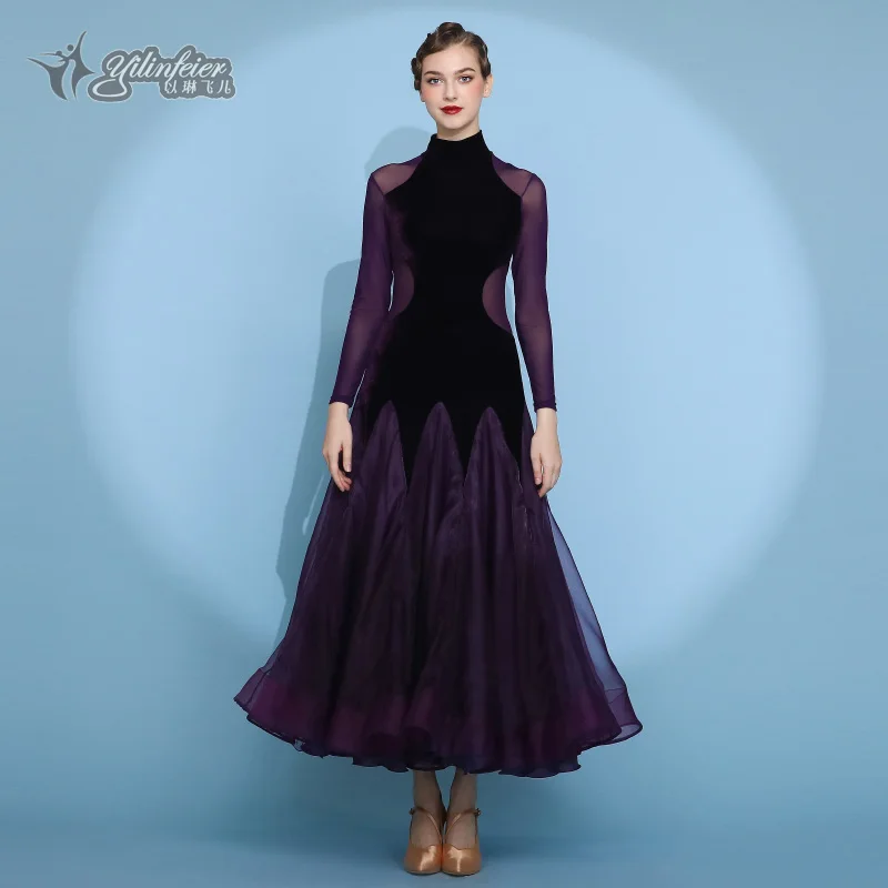 

2021 New ballroom dance competition dress dance ballroom waltz dresses standard dance dress women ballroom dress 2115