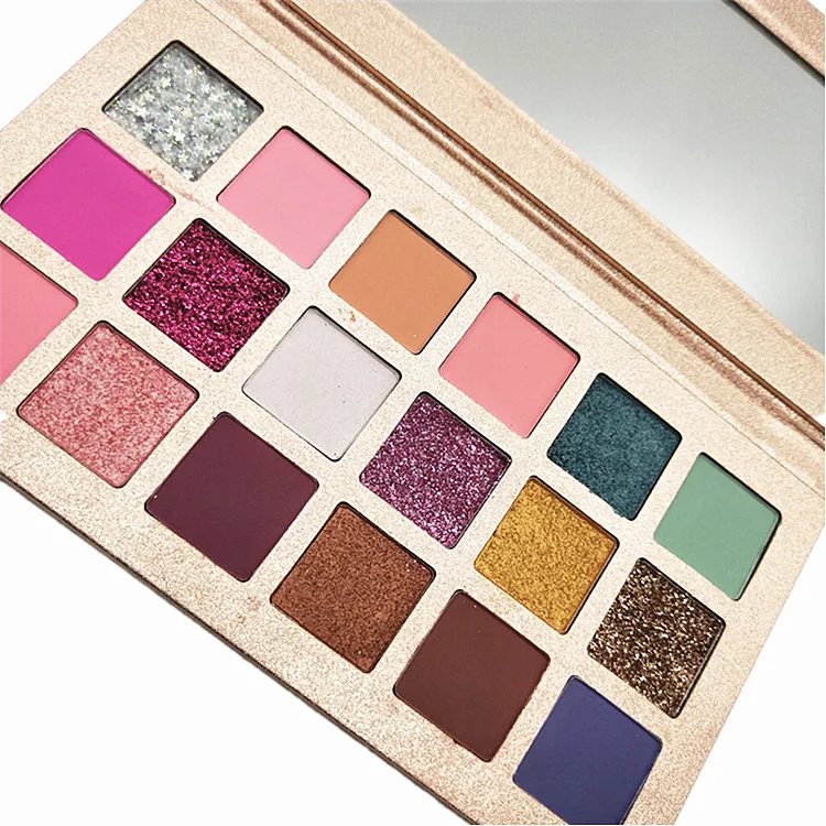 Print Logo Eyeshadow 18 Colors Eyeshadow Palette Professional Make-up Palette Eyeshadow Women's Cosmetics Glitter Makeup Set