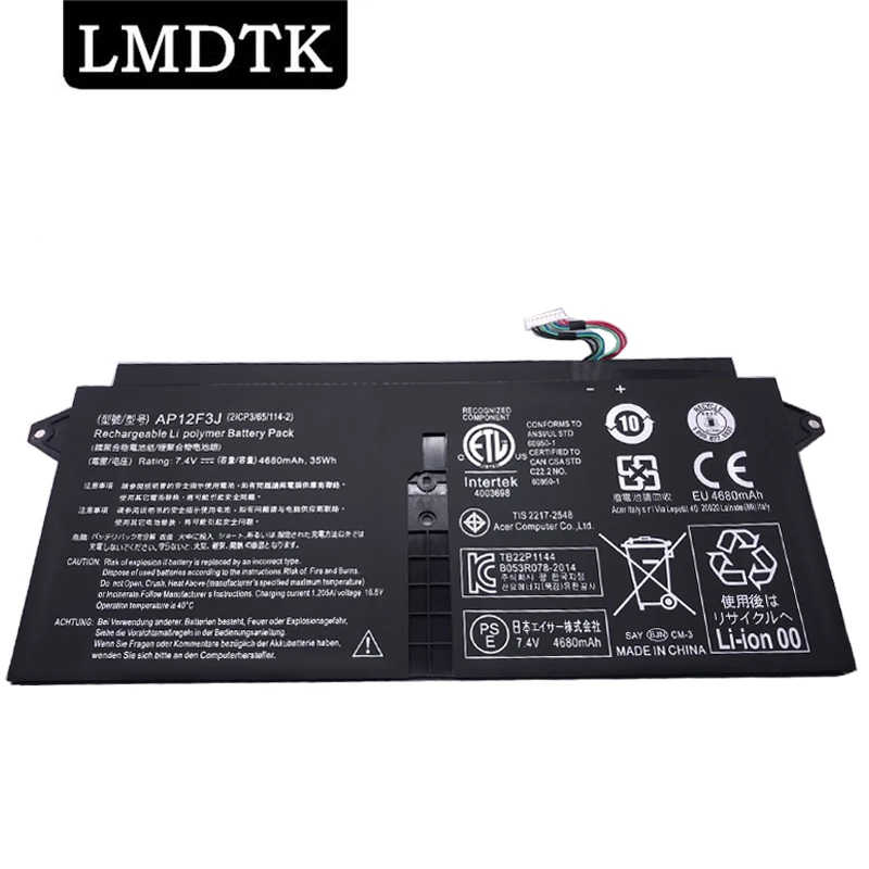 LMDTK New AP12F3J Laptop Battery For Acer Aspire 13.3