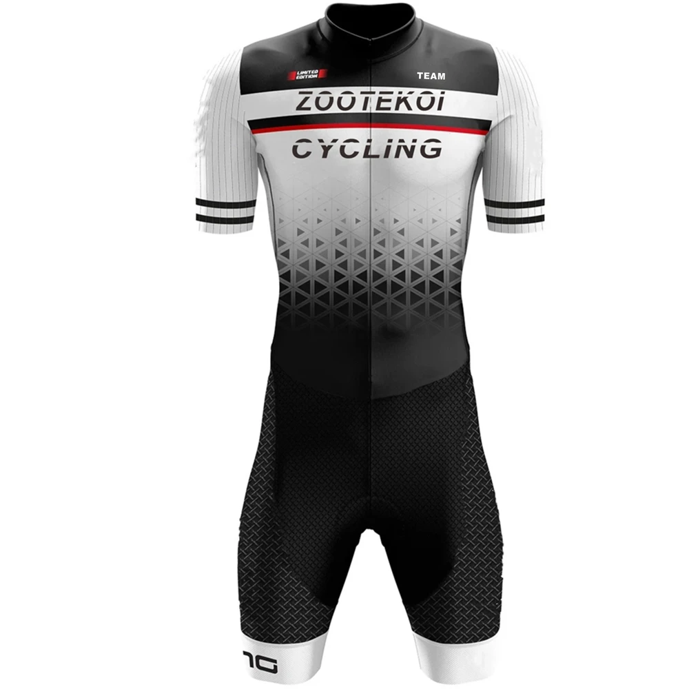 zootekoi Men Triathlon Skinsuit Cycling Racing Outdoor Team Bike Clothing Jumpsuit Maillot Ciclismo Hombre