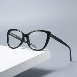 Gmei Optical Fashion Women Cat Eye Glasses Frame Transparent Clear Female Myopia Prescription Spectacles Frames 2005