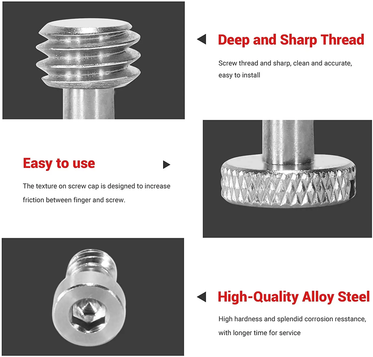 SmallRig Full Kit of 26 Screw Set Mounting Screws for Camera Cages, Handles, Plates Includes 1/4”, 3/8”, M2, M2.5, M3/M4 AAK2326