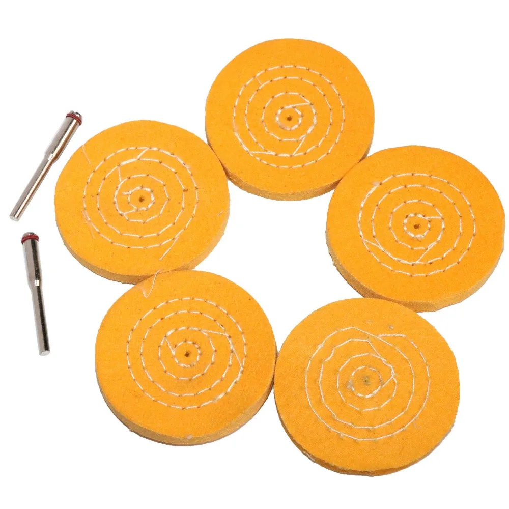Cotton Cloth Grinding sanding Head Abrasive Buffing Wheel 3mm shank Cotton Thread Polishing mini Brush for Dremel Drill