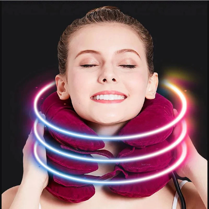 Inflatable Cervical Vertebra Traction Soft Travel Neck Pain Release Tractor Neck Posture Correction Neck Stretching Brace