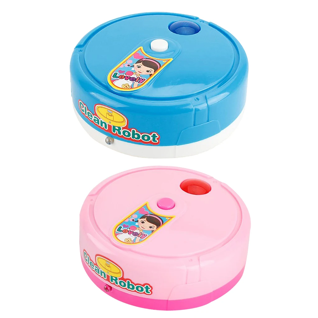 Pretend Play Aspirador de pó brinquedo para crianças, robô varrendo, brinquedo limpo com luzes, sons, limpeza, meninos e meninas