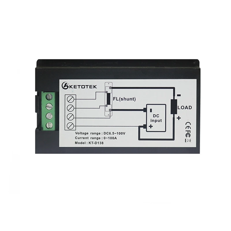 DC 6.5-100V 50A/100A Digital DC Voltmeter Ammeter LCD 4 in 1 DC Voltage Current Power Energy Meter Detector Amperimetro Shunt