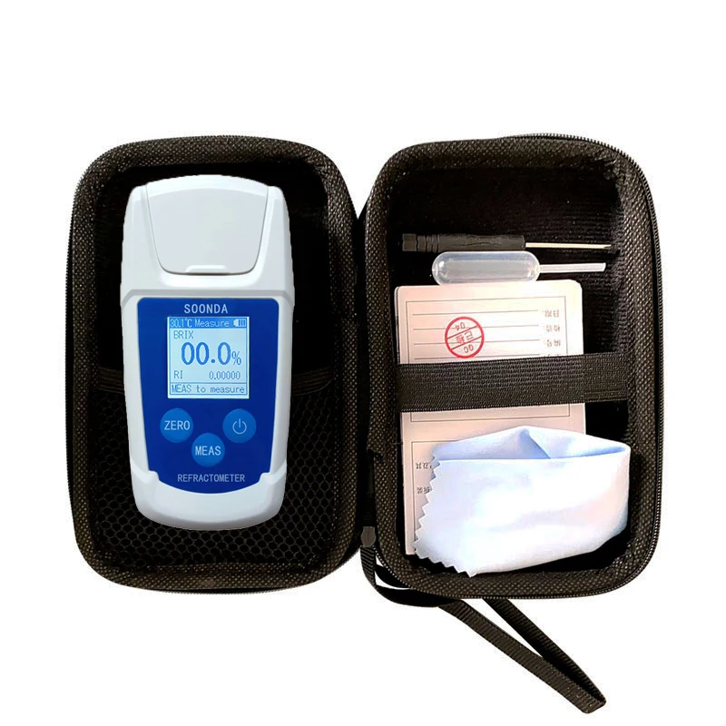 0 ~ 55% digitale Brix Rifrattometro Brix tester misuratore di Zucchero per frutta Birra Weibai Scotch da cocktail vino morbido bevande succhi di frutta bevanda