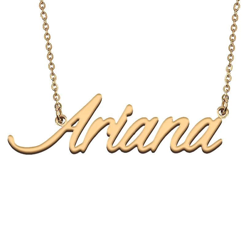 Ariana Nach Name Halskette Angepasst Anhänger Choker Personalisierte Schmuck Geschenk für Frauen Mädchen Freund Weihnachten Präsentieren