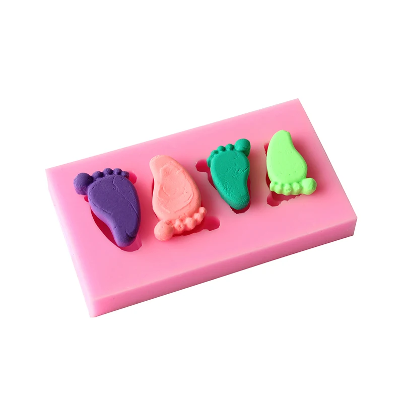 3D Cute Baby Feet Hand Molds Fondant Cake Decorating Tool DIY Sugar Craft Chocolate Mould Soap Tools