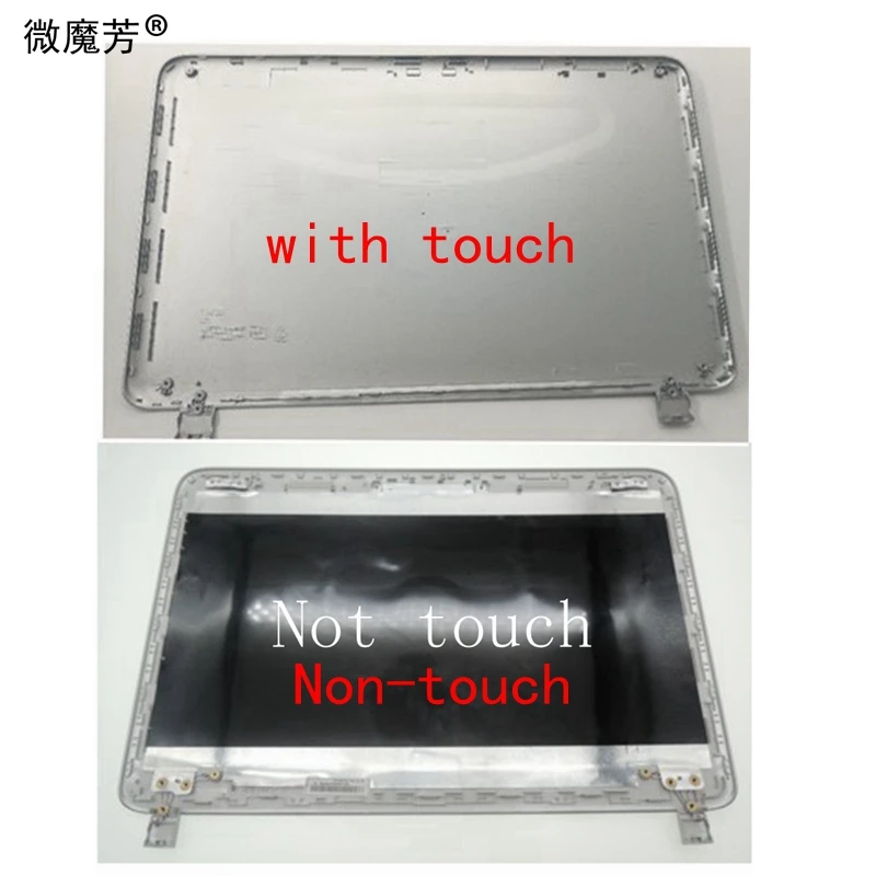 Laptop LCD Back Cover For HP Pavilion 15-P TPN-Q140 15-P066US 15-P000 Silver Non-touch 762508-001/with touch