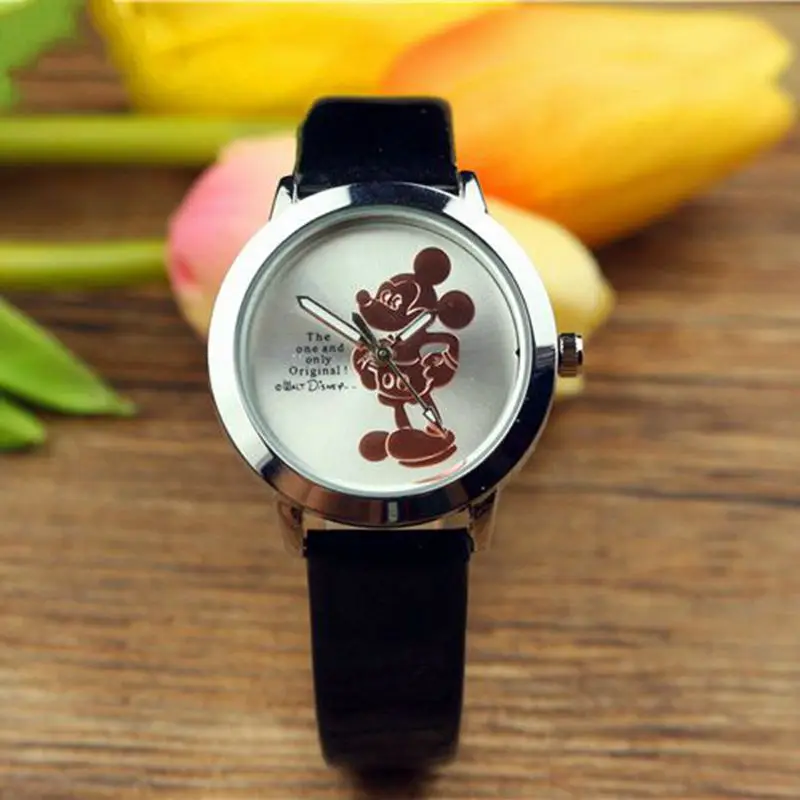 New 3D Mickey Mouse Minnie Quartz Watch Children Student Cartoon Cute Women Ladies Wristwatch Montre Pour Enfants Kinderhorloge