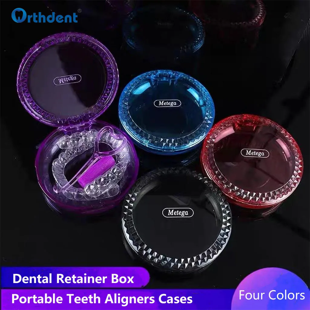 Tragbare Dental Retainer Fall Zahnersatz Lagerung Kieferorthopädische Box Unsichtbare Hosenträger Falsche Zähne Bad Veranstalter Zahnmedizin Mundpflege