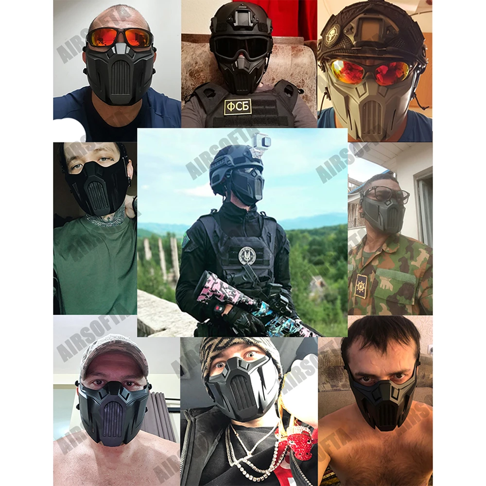 Máscara ao ar livre máscara de máscara respirador à prova vento dustproof cosplay esqui ciclismo sdjustable segurança máscara facial mascaras