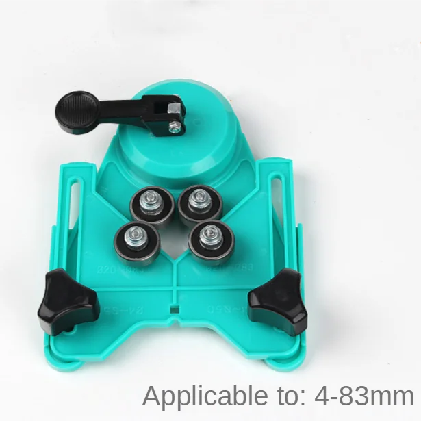 4-83mm / 0.2-3.3 inch Adjustable Glass Tile Hole Saw Drill Guide Locator Sucker Base Holesaw Tool Engineering Plastic Green