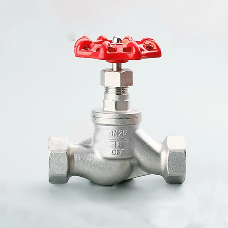 Two-way 304 Stainless Steel S-type Globe Valve SJ11W-16P Internal Thread Throttle Valve G1/2