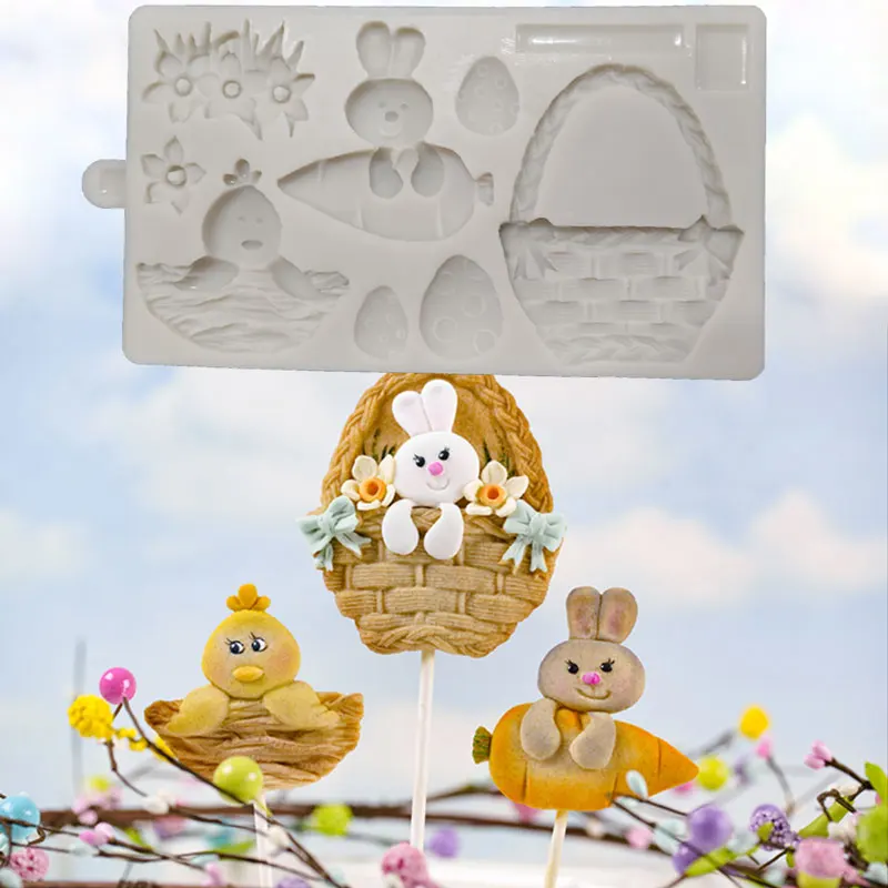 

Easter Cookie Mould Silicone Mold Fondant Cake Decorating Tools Chocolate Gumpaste Molds, Sugarcraft, Kitchen Gadget