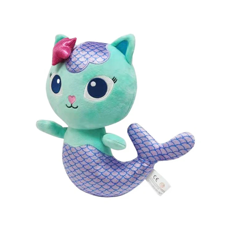 1/4/5pcs Gabby Dollhouse peluche Mercat Pandy Paws Kitty Fairy CatRat Purr-ific Mermaid peluche bambola morbida regali per bambini