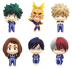 5m 6pcs/set My Hero Academia Midoriya Izuku Bakugou Katsuki Todoroki Shoto OCHACO URARAKA action figure toys Christmas gift