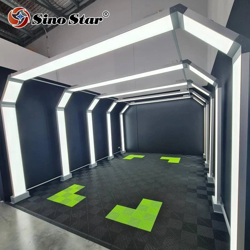 SGE1006 Fashionable car care machine bar tunnel led workshop light for automotive painting inspection booth/auto detailing