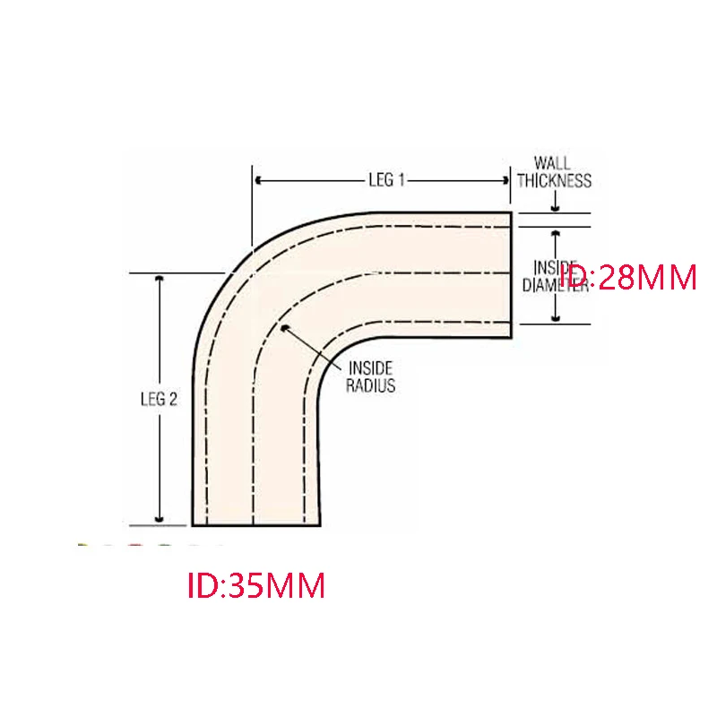 

custom hose 90-id28/35mm silionce hose