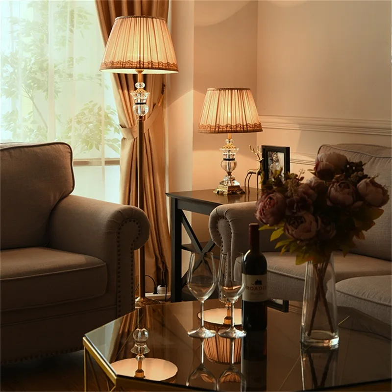 WPD Floor Lamps Contemporary LED Luxury Design Crystal Light Decorative For Home
