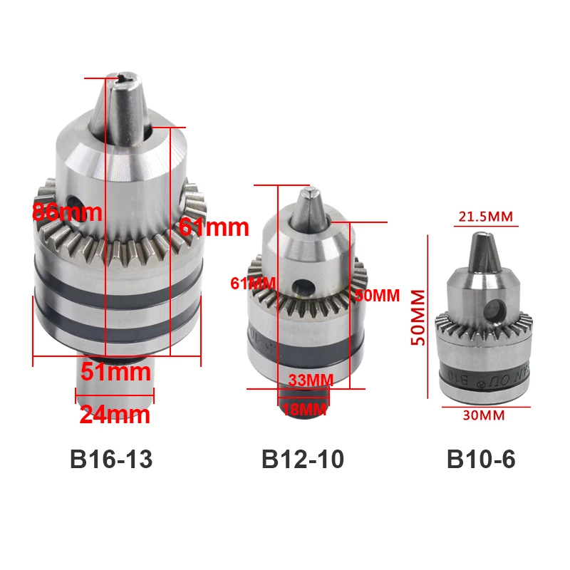 

3420 775 795 895 DC Motor Chuck B10 B12 B16 Impact drill Buddha bead lathe Motor Clamping Chuck