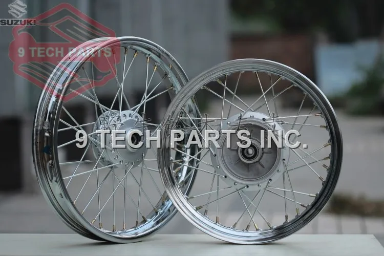 Original Design Brand New GN250 Spokes Wheels FRONT & Rear COMPLETE Rims sizes 2.50*16 & 2.15*18