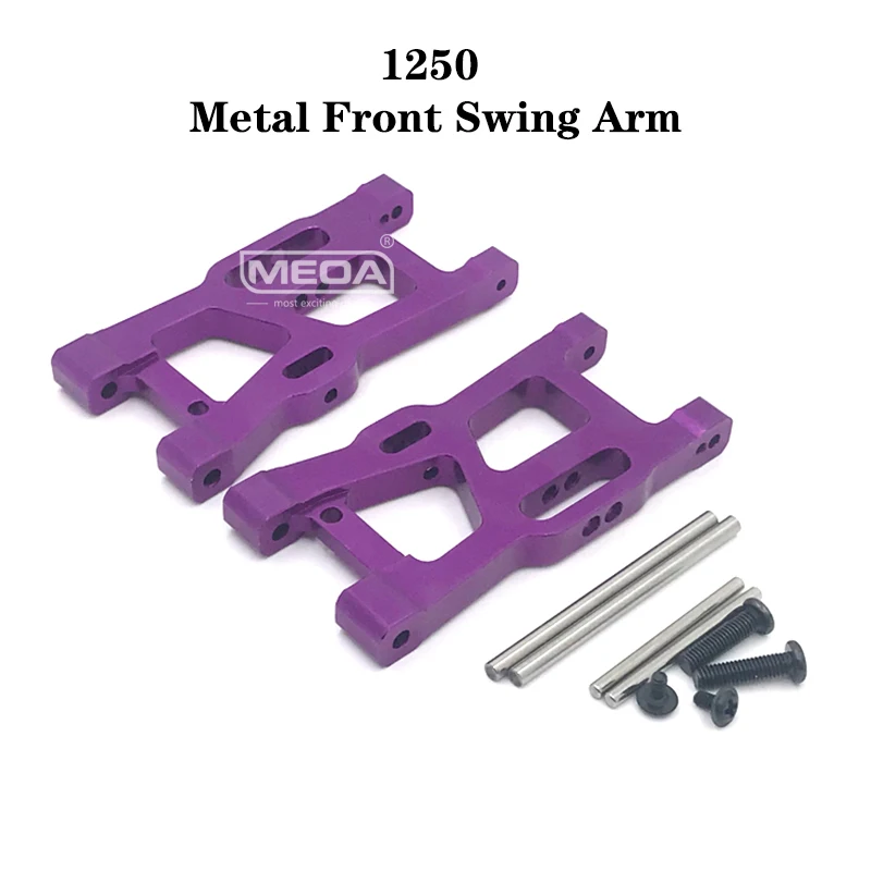 Wltoys 124018 124019 RC Car 1:12 Purple All Upgrade Metal Spare Parts 4WD C Type Seat/Central Drive Shaft Assembly/Axle/Bearing