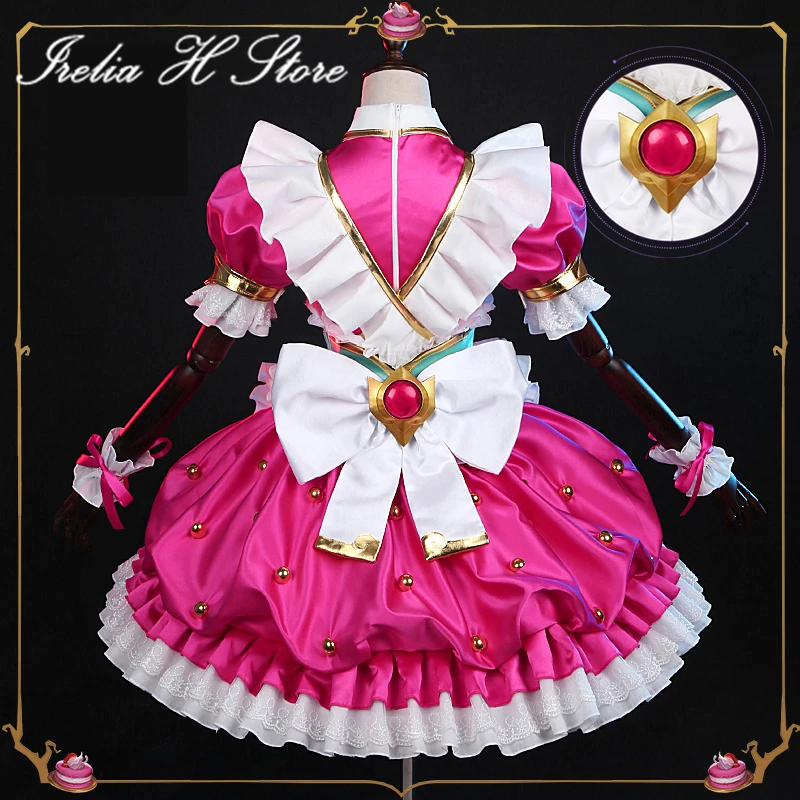 {STOCK} Irelia H Store Game LOL Cosplays Cafe Cutie Sivir Cosplay Costume Sivir New skin Lovely Maid dress female