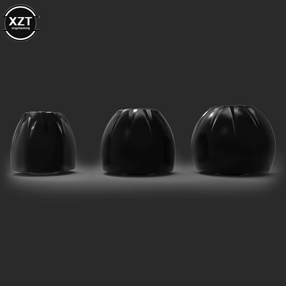 KZ 6ชิ้น/3คู่หูฟังอินเอียร์สำหรับหูฟังซิลิโคนครอบคลุมหมวกเปลี่ยนหูฟัง