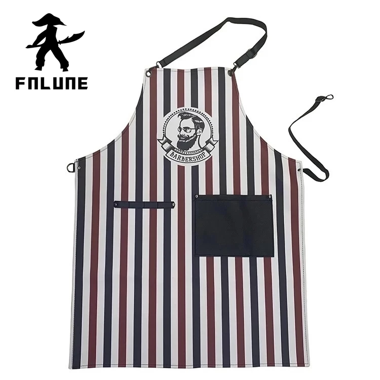 FnLune Leather Material Hairdressing Shawl  Salon Barber Apron Waterproof Dye Hair Hairdresser Cape  Hair Salon Cape Barber