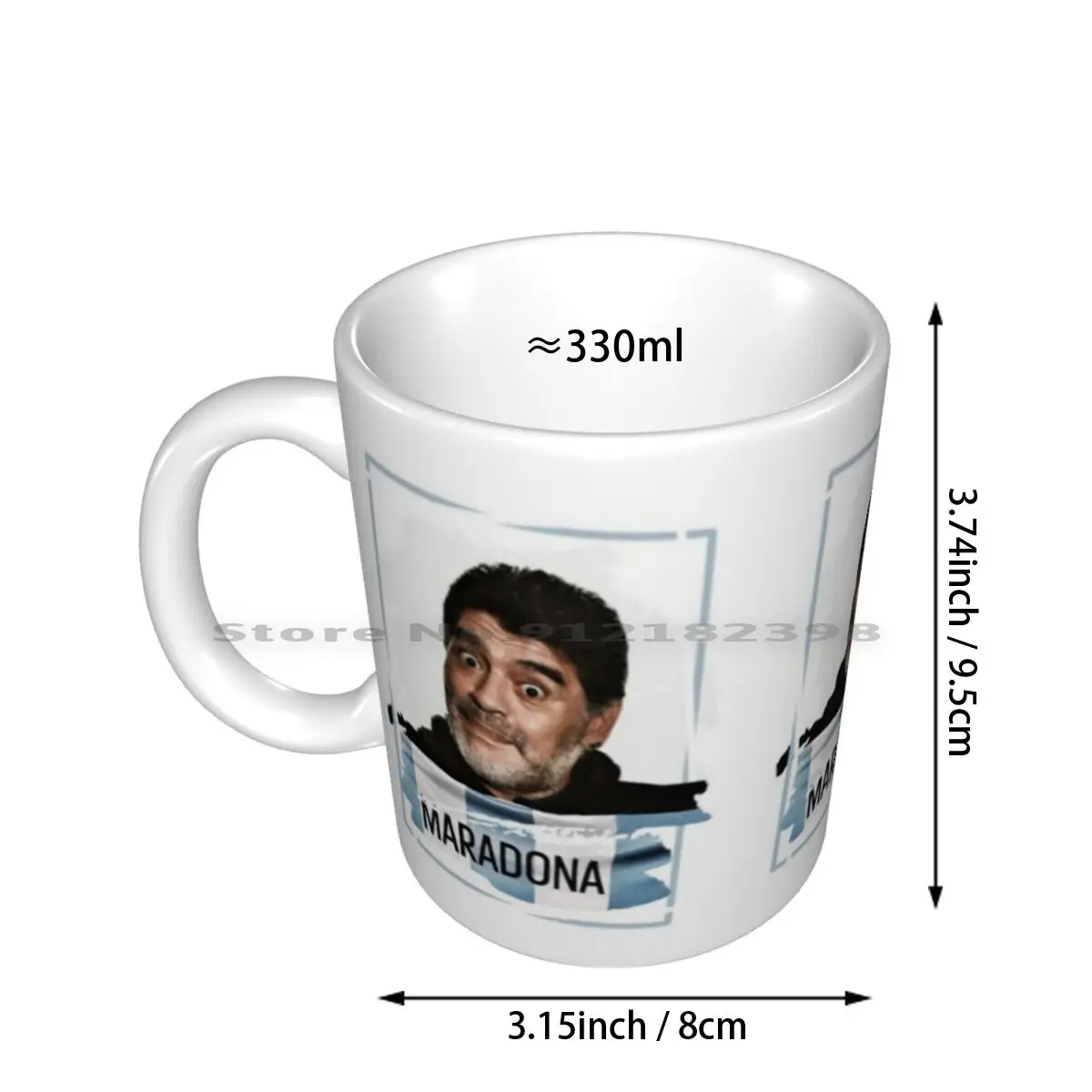 Mano De Dios Diego Maradona Ceramic Mugs Coffee Cups Milk Tea Mug Mano Dios Diego Maradona Diego Maradona Love Maradona D10 La