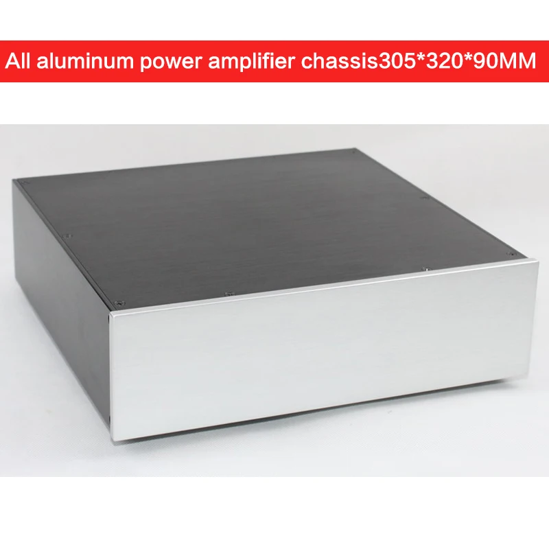 All Aluminum Power Amplifier Chassis WA101 Non-porous Audio Case Power Shell Amplifier Box Multi-purpose Enclosure 305*320*90MM