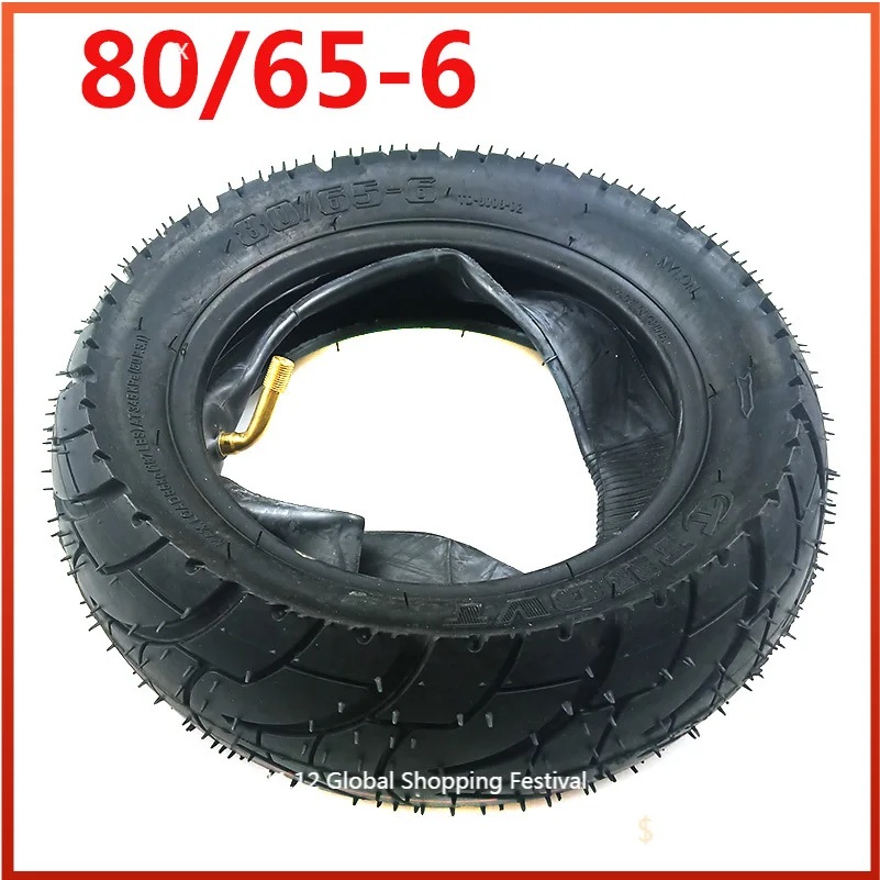 New 80/65-6 Tire Upgrade 10 Inch 80 65 6 Tubeless Tyre fit for Scooter