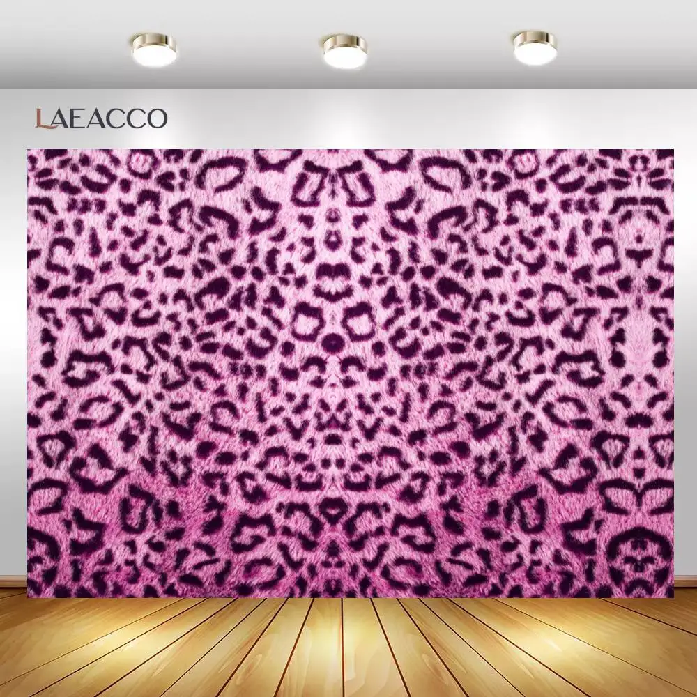 Laeacco  Leopard Pattern Surface Of Leather Texture Seamless Pattern Photographic Background Photo Backdrop For Photo Studio