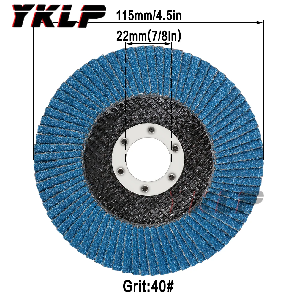 3 Pcs 그라인딩 휠 플랩 디스크 115mm 4.5 인치 샌딩 디스크 앵글 그라인더 용 그라인딩 휠 블레이드 목재 연마 도구