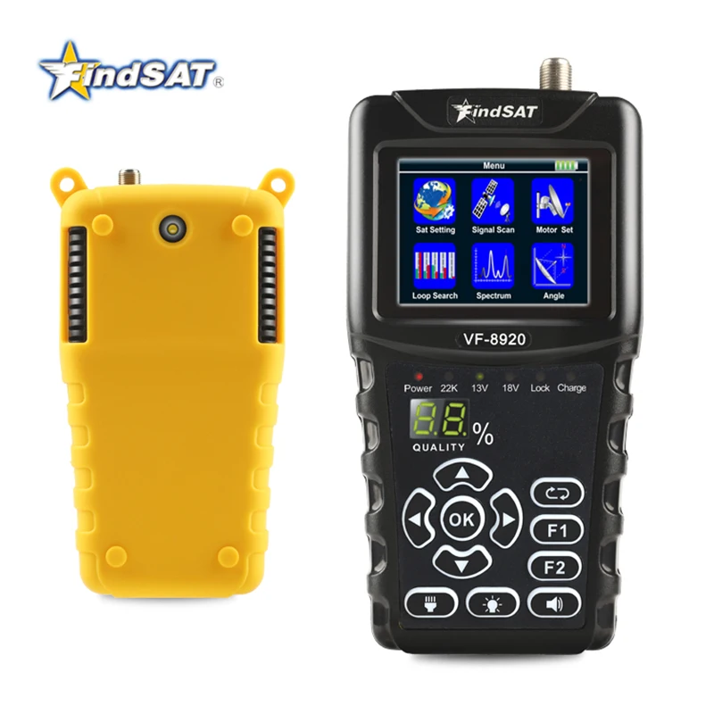 Findsat VF-8920 Satellite Finder For Satellite TV Receiver Spectrum/Motor Set/Loop Search Digital Satellite Meter H.265 DVB S/S2