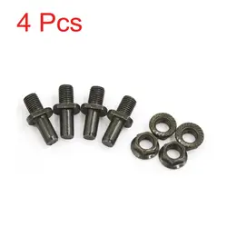 X Autohaux 4Pcs Dark Green Silver Tone Metal Motorcycle Rear Driven Sprocket Screw Bolts for CG125