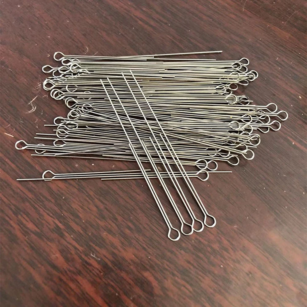 20 pz/lotto fai da te rotante filo di acciaio paillettes 65-75mm piccole parti manuale composito filo mandrino richiamo di pesca esca gancio accessori