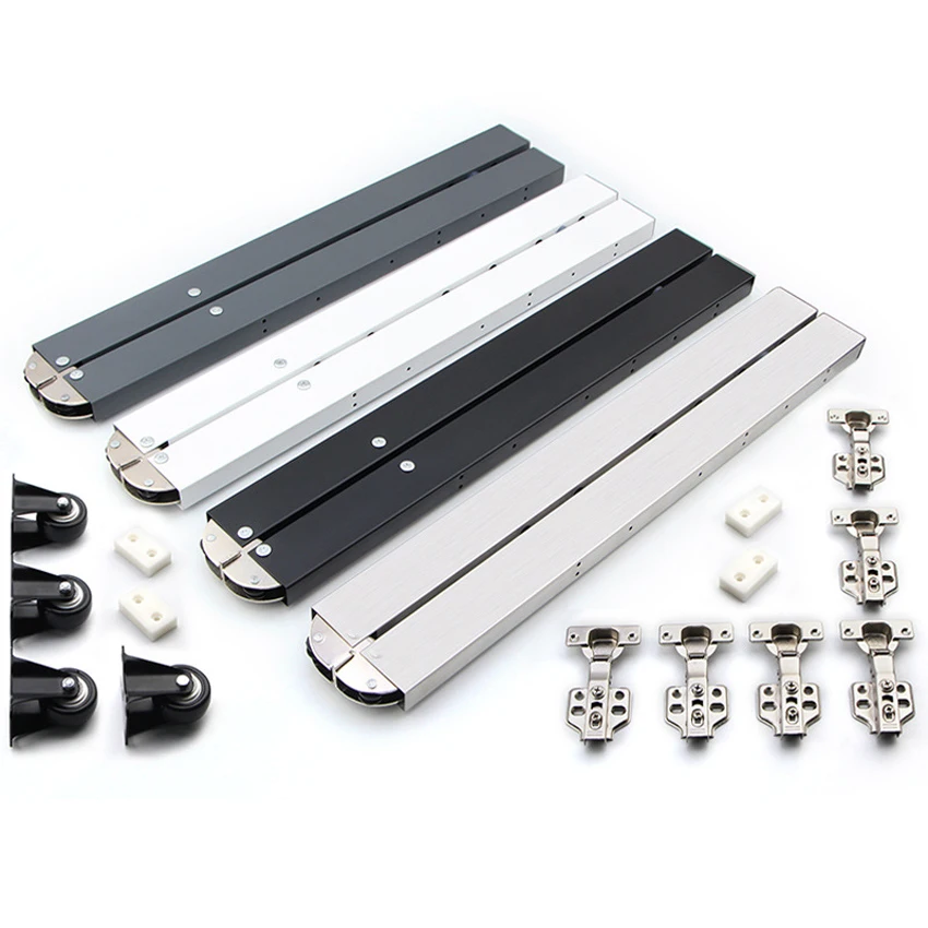 Stainless Steel / lron Down Folding Table Hardware Accessories Invisible Desk Mechanism Retractable Hidden Bar Hinge Connector