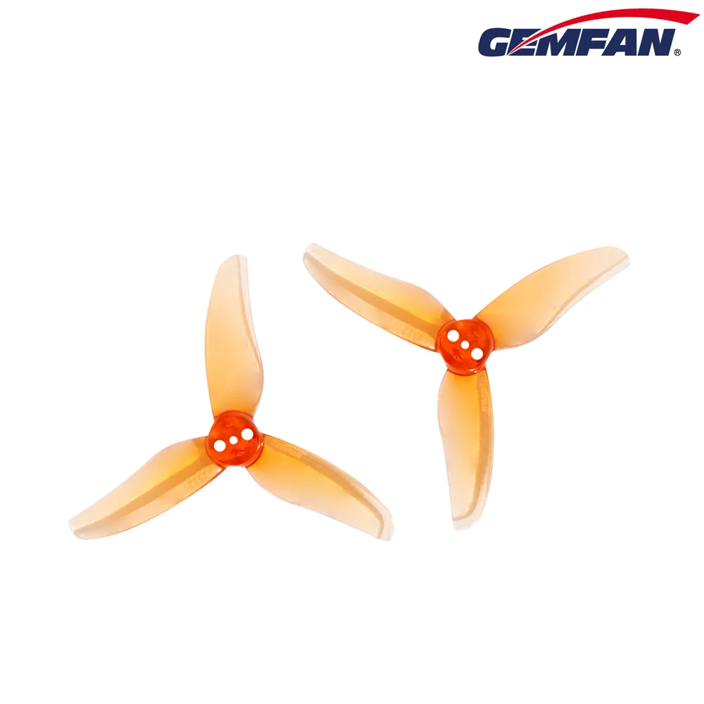 4 أزواج Gemfan 2512 2.5X1.2X3 3-Blade PC المروحة 1.5 مللي متر ل RC FPV سباق حرة 2.5 بوصة مسواك طائرات بدون طيار استبدال أجزاء