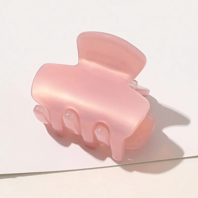 1Pcs Mini Rambut Cakar Klip Geometris Asetat Beberapa Warna Akrilik Rambut Clamp Aksesoris Rambut Wanita Leopard Marmer Jepit Rambut