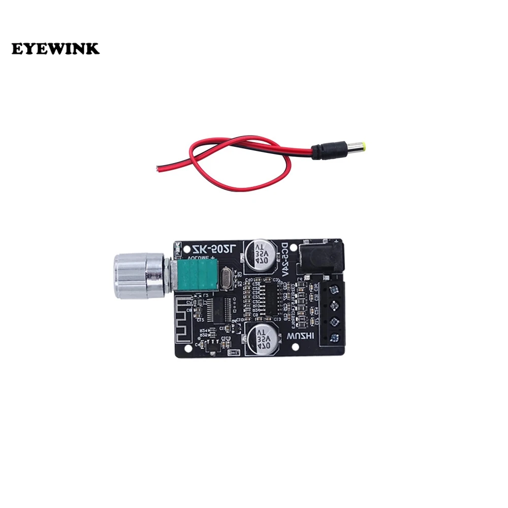 ZK-502L MINI Bluetooth 5.0 DC 5-24V Wireless Audio Digital Power amplifier Stereo board 50Wx2 Bluetooth Amp Amplificador