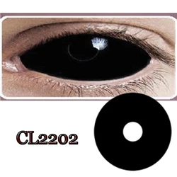 (1piece contact lens) Hotsale Sclera 22MM Contact Lenses Black White Red Pupil Cover Full Eye Halloween Cosplay Glasses